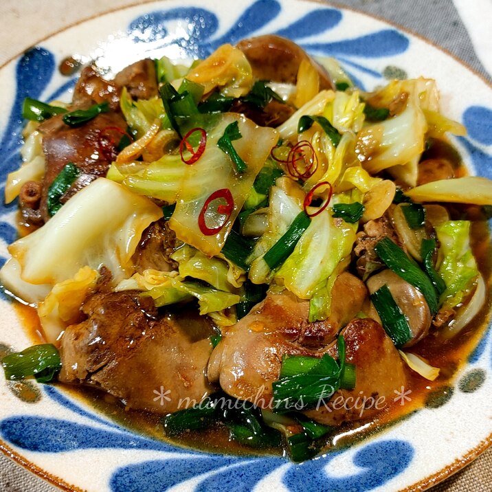 鶏のレバニラ炒め